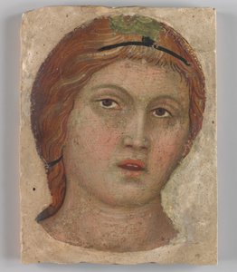 Tam Yüz Bir Meleğin Başkanı, ca. 1397. by Taddeo di Bartolo