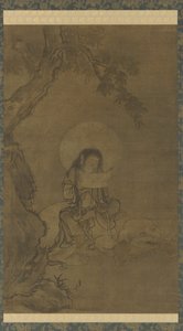 Fugen, Muromachi Dönemi (ipek üzerine mürekkep ve renkli) by Takuma Eiga