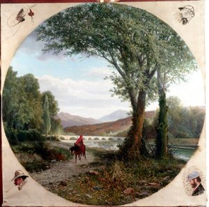 Dante bir at Entella nehri boyunca koşar veya Dante Alighieri