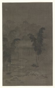 Bambu ormanı geceleri by Tan Zhirui (attributed to)