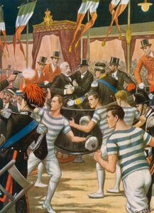 Assassination of Umberto I at Monza by Tancredi Scarpelli