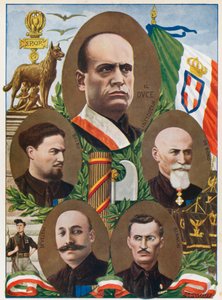 Il Duce ve Quadrumvirate by Tancredi Scarpelli