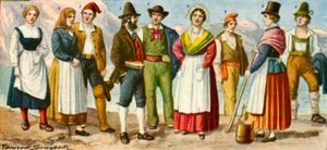 Bölgesel İtalyan elbisesi by Tancredi Scarpelli