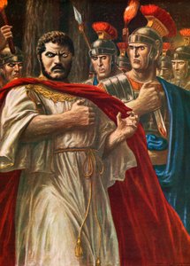 İmparator Caracalla, Julius Martialis tarafından öldürülmek üzere by Tancredi Scarpelli