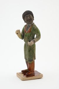 Damat, c.700-750 (kurşun-silikat sırlı ve boyalı detaylı toprak kap)