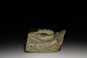 Junkunc Yeşim Ejderha Başı (yeşim) by Tang Dynasty Chinese School