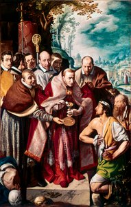 Saint Charles Borromee pestiferleri iletiyor İtalyan başrahip Charles Borromee (1538-1584), 1576