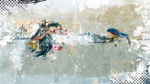Birdalicious, 2014 (Tuval üzerine kolaj)