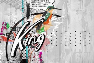 Kingbird, 2015 (Tuval üzerine kolaj) by Teis Albers