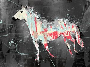 On the Run, 2016 (Tuval üzerine kolaj) by Teis Albers