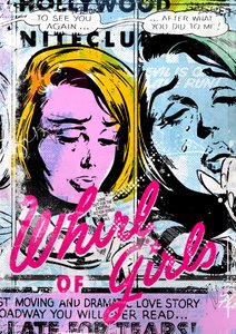 Whirl of Girls, 2015 (Tuval üzerine kolaj) by Teis Albers
