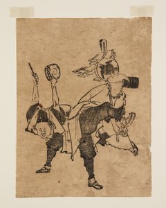 (renkli tahta baskı) by Teisai Hokuba