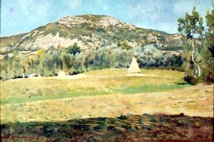 Ağustos ayında Pietramala by Telemaco Signorini
