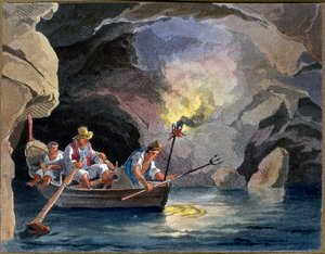 Gece balıkçılığı, 1830 dolayları (aquatint) by Teodoro Guglielmo Witting