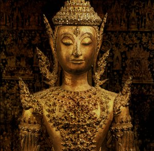 Abhaya mudra içinde duran Buda, Rattanakosin stili, 19. yüzyılın ortalarında (bronz)