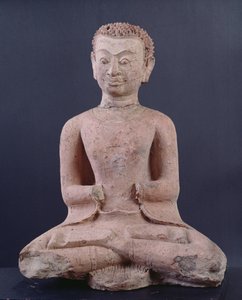 Hayranlık içinde mürit (pişmiş toprak) by Thai School