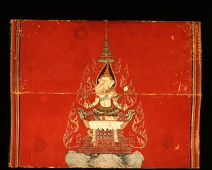 Fil eğitimi üzerine Ganesh el yazması (kağıt üzerinde wc) by Thai School