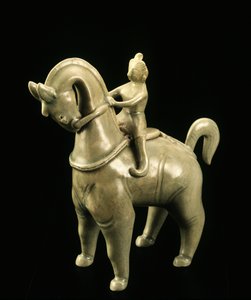 Süvari heykelciği, Sukhothai dönemi, 14-15. yüzyıl (sırlı çömlek)