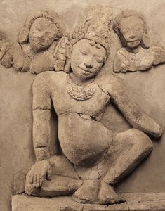 Rölyef, Chedi Chula Pathom, Dwaravati Okulu