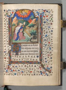 Paris Kullanım Saatleri Kitabı: Fol. 77r, David, c. 1420.