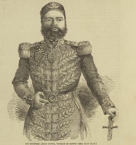 Ekselansları Abbas Pacha, Mısır Genel Valisi ILN-1852-0327-0001 by The Illustrated London News