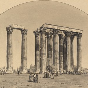 Olympian Zeus Tapınağı, 1890.