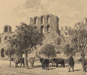 Herodes Atticus Tiyatrosu, 1890. by Themistocles von Eckenbrecher