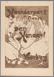 Hoenderpark 1. sınıf Den Honaart Voorburg için poster by Theo van Hoytema (possibly)
