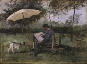 Armand Heins Tablosu (pano üzeri yağlıboya) by Théo van Rysselberghe
