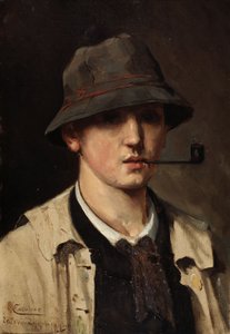 Otoportre, c.1880 (tuval üzerine yağlıboya) by Theo van Rysselberghe