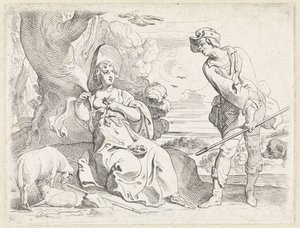 Çoban ve Çoban by Theodoor van Thulden