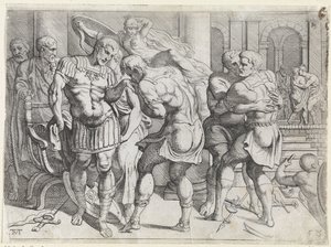 Odysseus ve Ithacan Asiler arasındaki uzlaşma Odysseus
