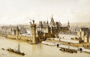 16. yüzyılda Louvre, 1880 dolayları (resim)