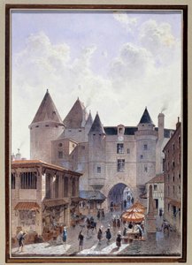 Theodor Joseph tarafından Paris Suluboya Rue Saint Denis