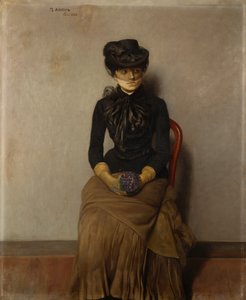 Bekleme odasında, Paris by Theodor Kittelsen