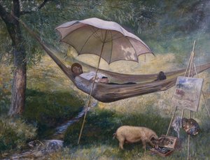 kendi portre by Theodor Kittelsen