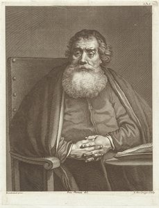 Sakallı oturan adam by Theodor Vercruys