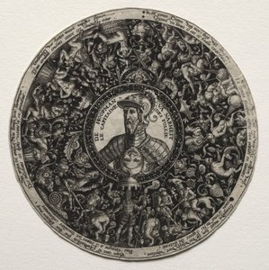 Madalyonlu bir yemek için tasarım by Theodor de Bry