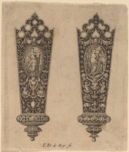 Bıçak Sapı Süsleme by Theodor de Bry