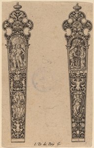 Bıçak Sapı Süsleme by Theodor de Bry