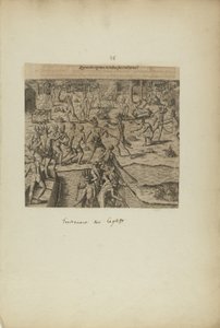 Quomodo Captivos in Reditu Suo Tractarint() (Americae kitabından, üçüncü bölüm) by Theodor de Bry