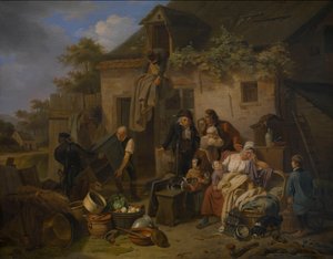 Haczedilen Malların Açık Artırması by Theodore-Joseph-Louis Geirnaert