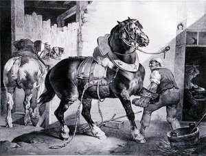 Forge (lito) by Theodore (after) Gericault