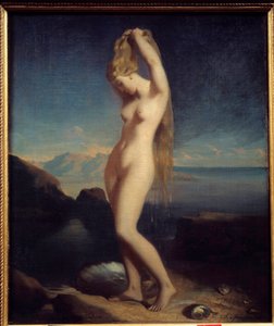 Theodore Chasseriau (1819-1856) 1838 Güneş tarafından Venüs anadyomene veya Venüs Deniz Tablosu. 0,65 x 0,55 m
