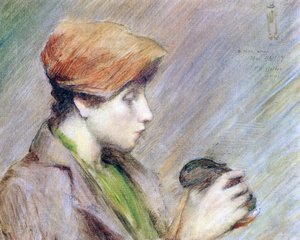Tavşanlı Suzanne Hoschedé, 1891 by Theodore Earl Butler