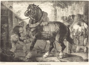 bir Fransız nalbant by Theodore Gericault