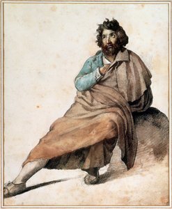 bir İtalyan montagard by Theodore Gericault
