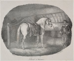 Hanoverian atı. by Theodore Gericault
