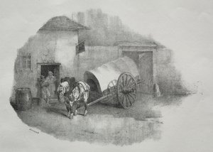 Araba atı siltlerden çıkardı by Theodore Gericault