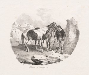 Auvergne atları by Theodore Gericault
